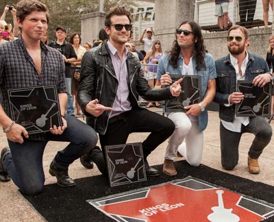 Kings of Leon at the Music City Walk of Fame