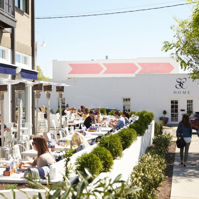 Outdoor patio at Bar Taco