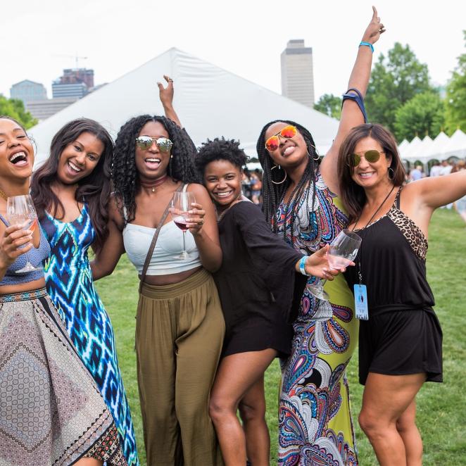 Girl friends at the Nashville Wine and Food Festival