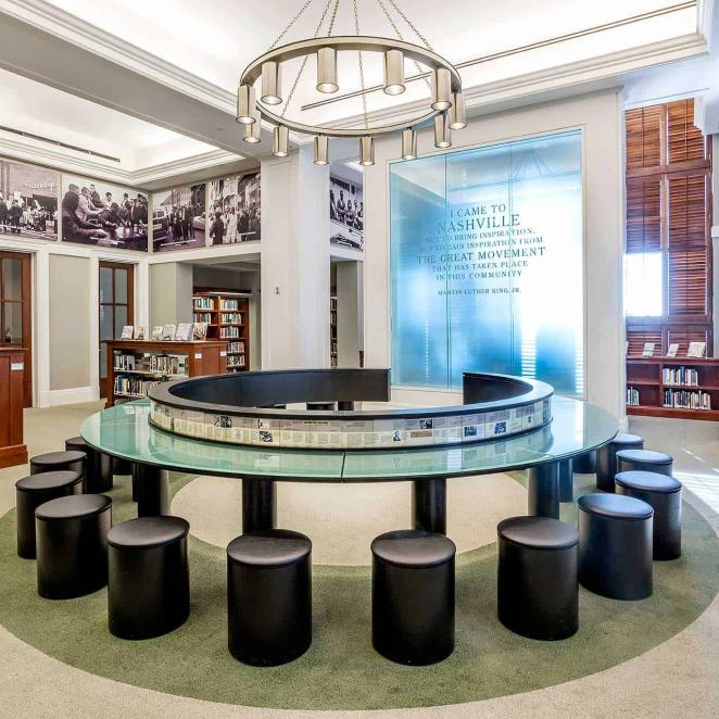Civil Rights room at the Nashville Library