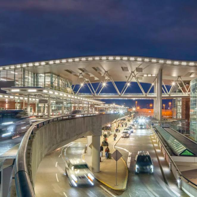 BNA Nashville International Airport at Night