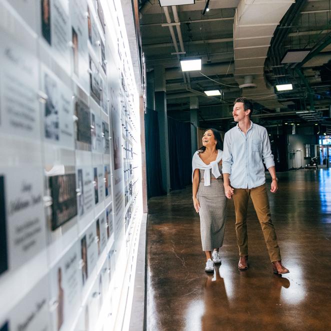 Couple at Musicians Hall of Fame and Museum