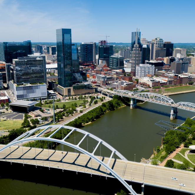 Nashville Skyline Drone