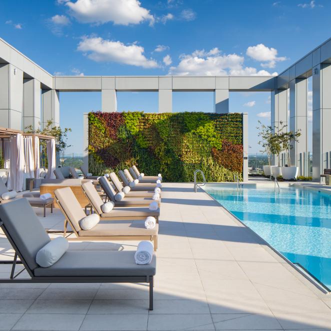 The Joseph rooftop pool