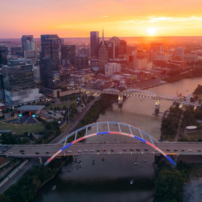 Nashville July 4 Skyline