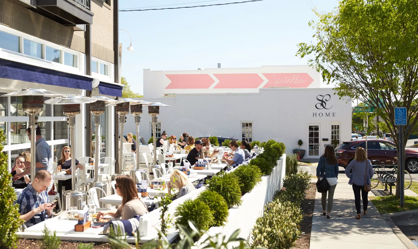 Outdoor patio at Bar Taco