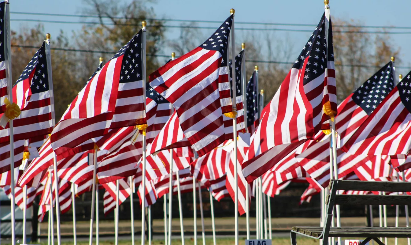 American Flags for Veterans Day