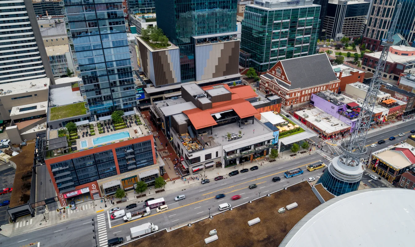 Fifth + Broadway Aerial View