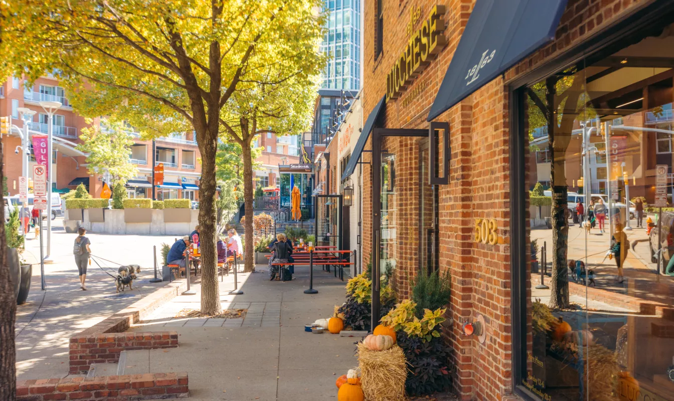 Graces Alley during the fall in The Gulch