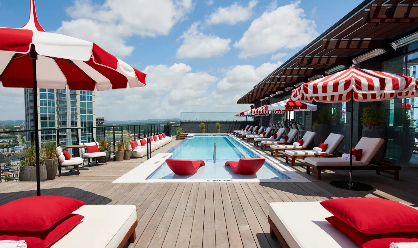 Virgin Hotel rooftop pool