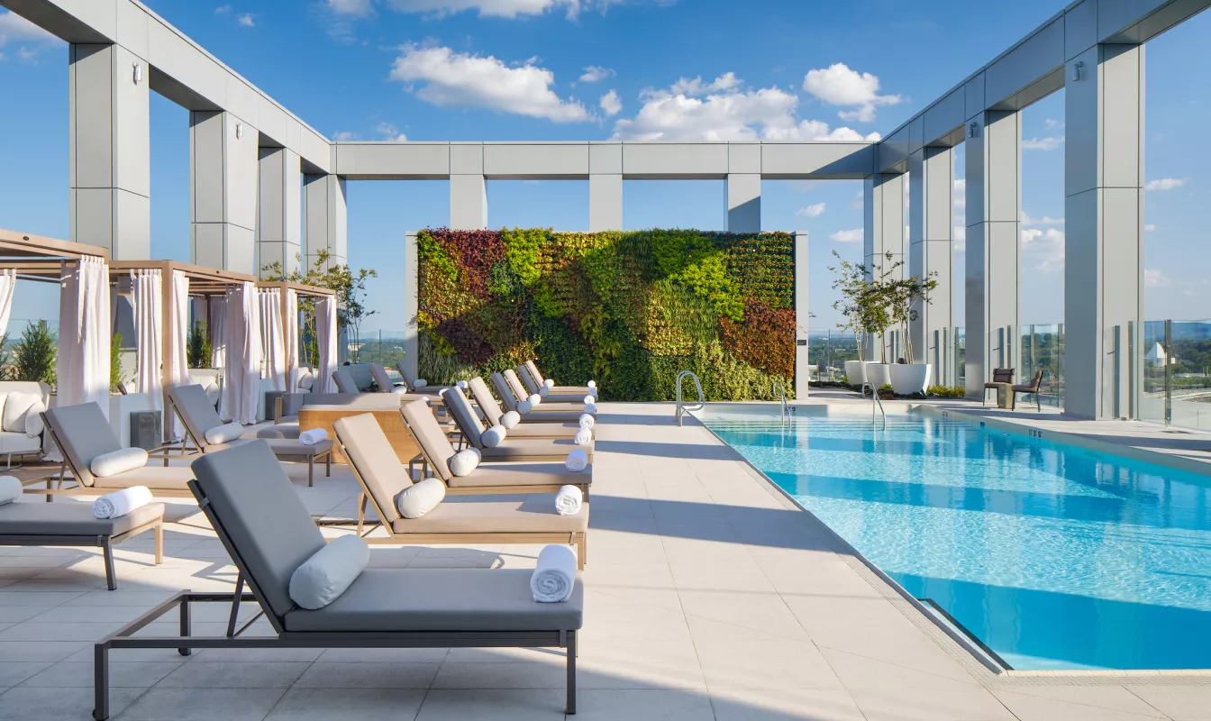 The Joseph rooftop pool