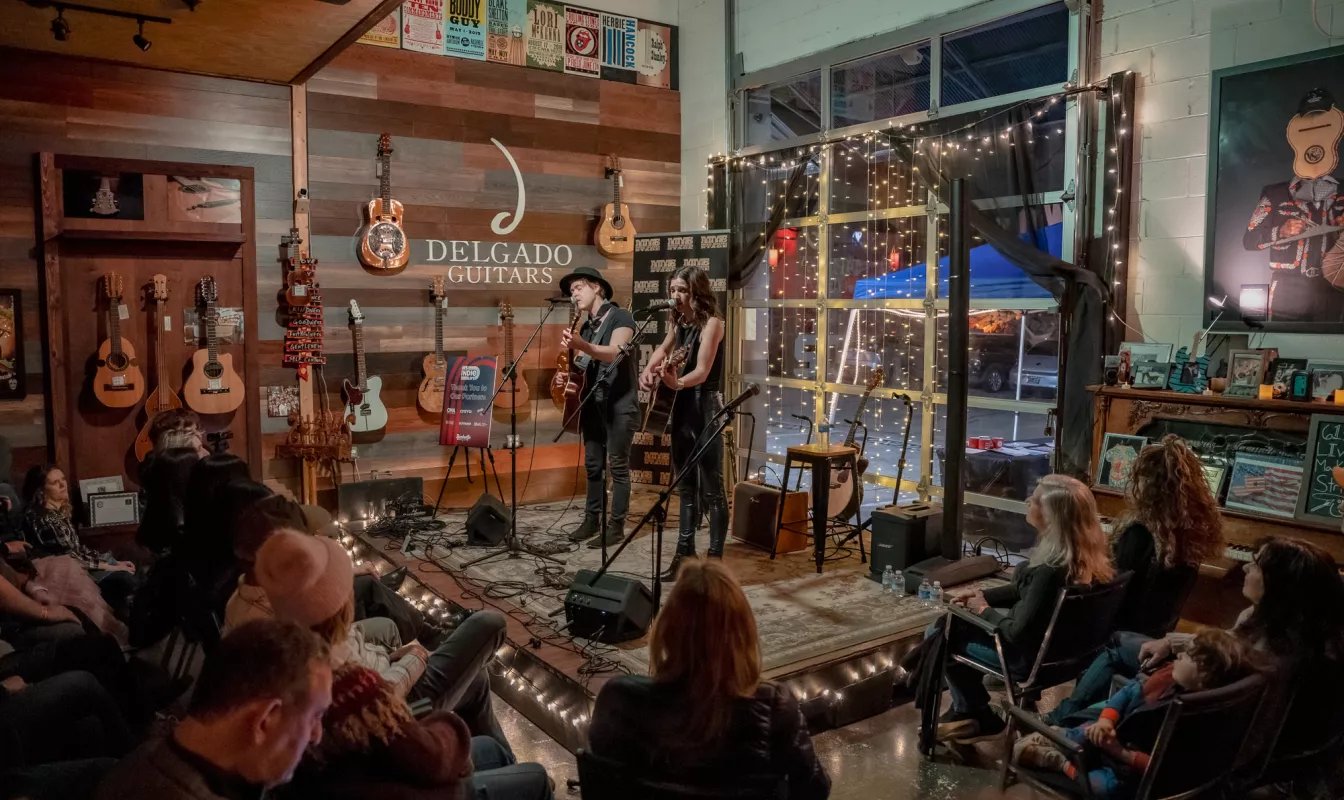 Performance at Delgado Guitars