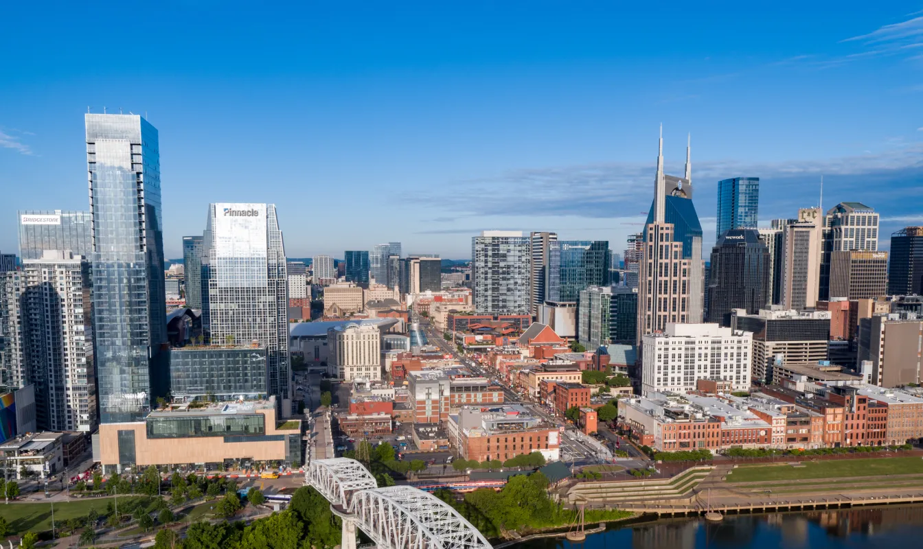 Nashville Skyline Aerial 2022