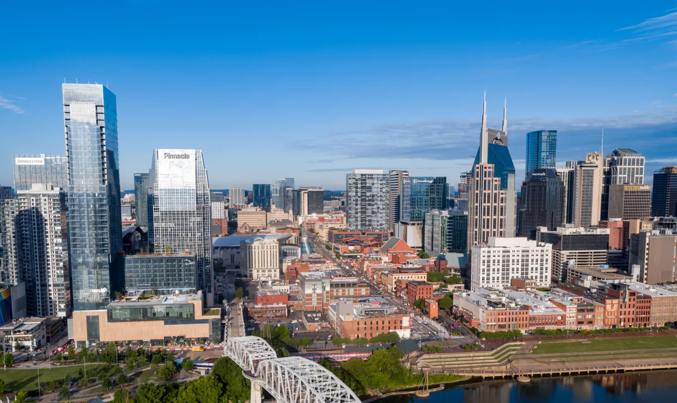 Nashville Skyline Aerial 2022