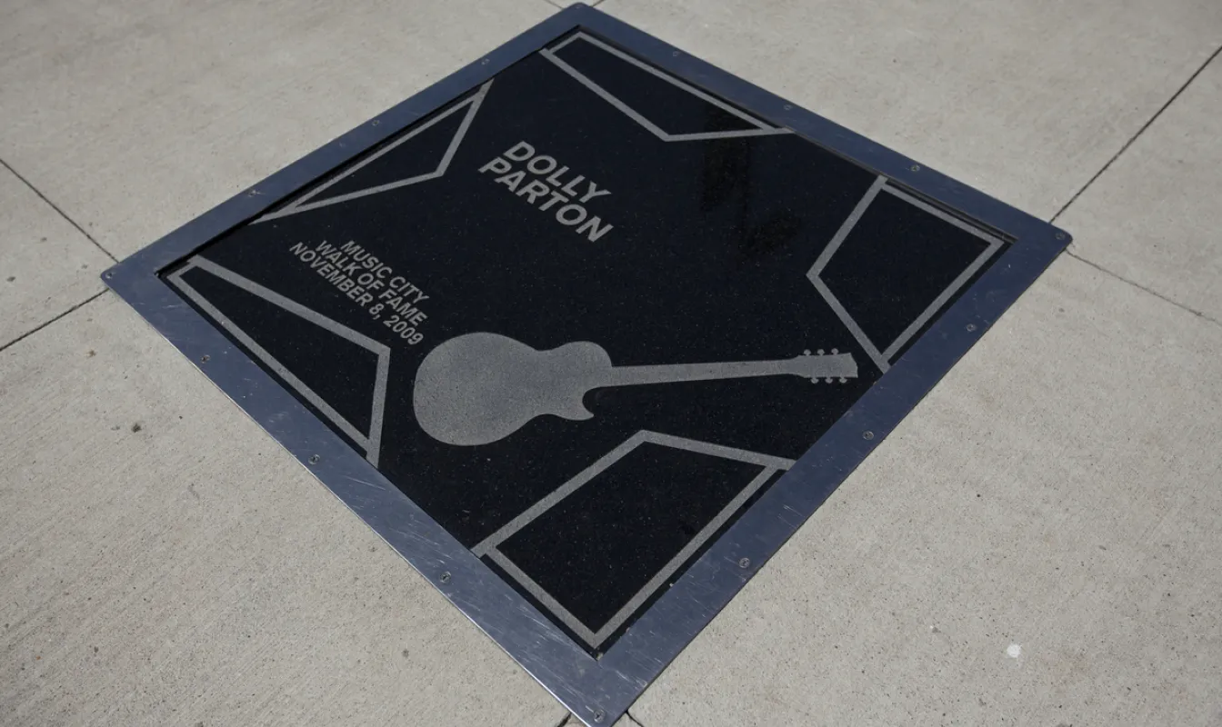 Dolly Parton star on Music City Walk of Fame