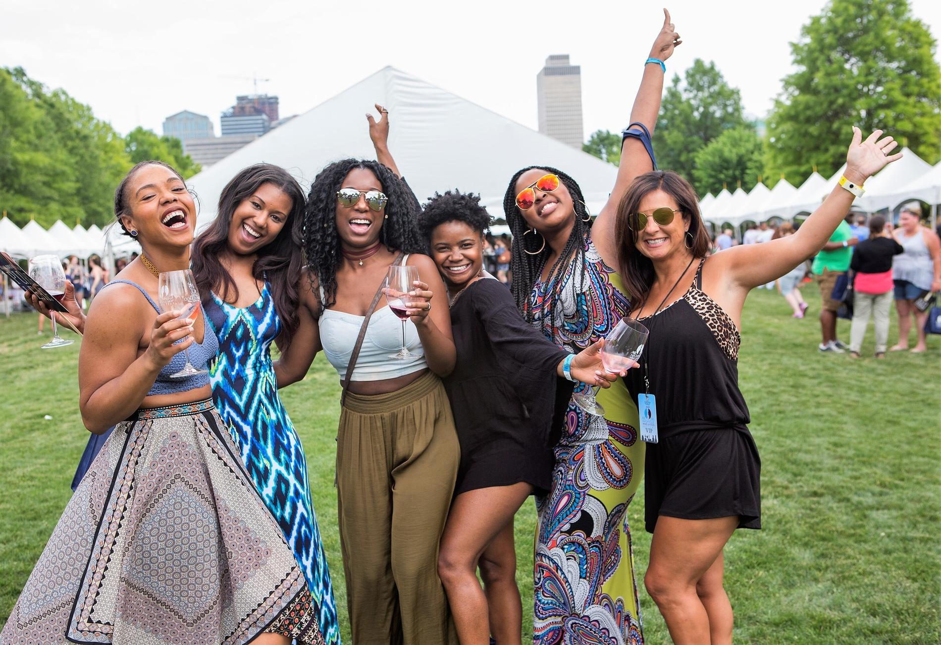 Girl friends at the Nashville Wine and Food Festival