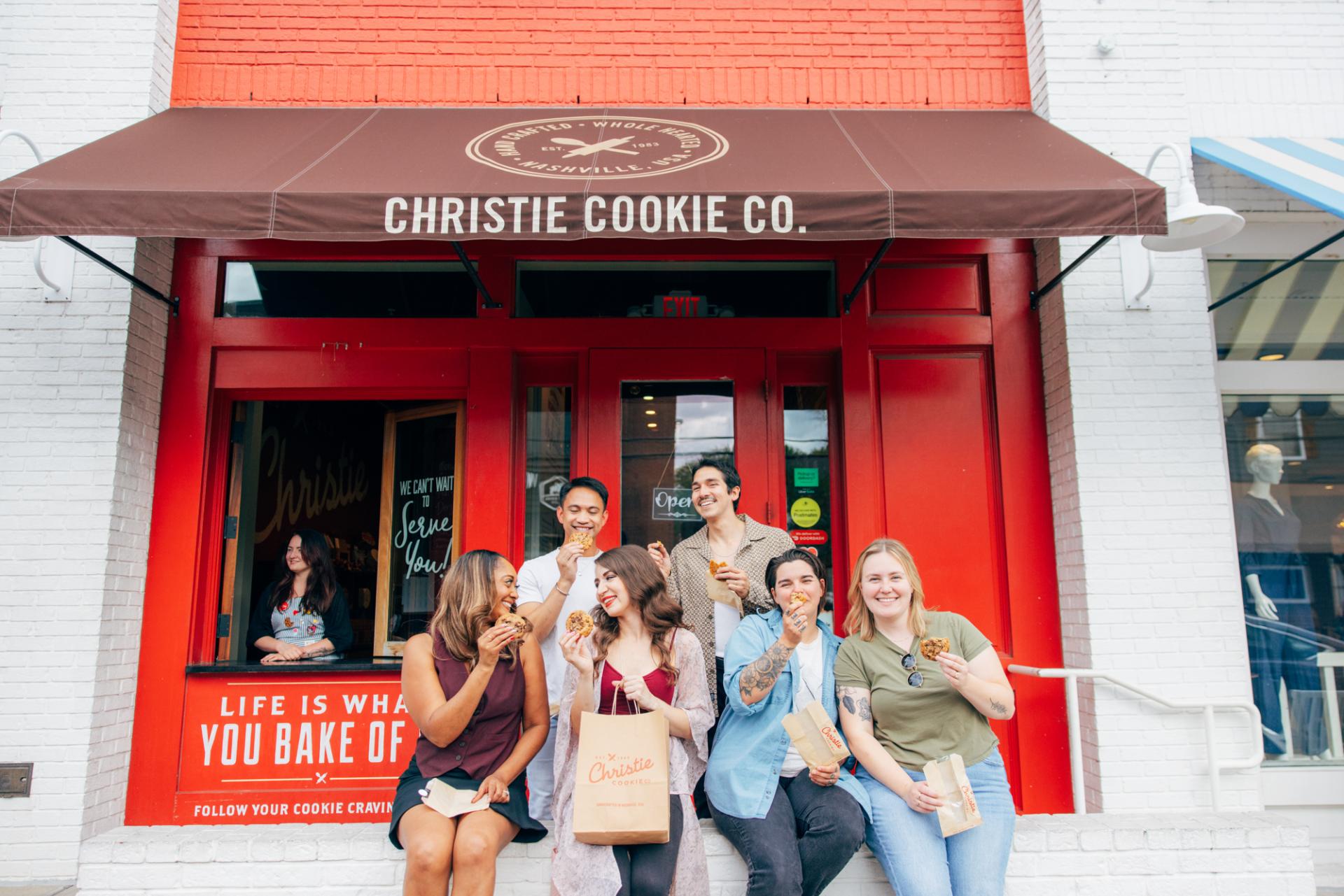Friends at Christie Cookie in 12South