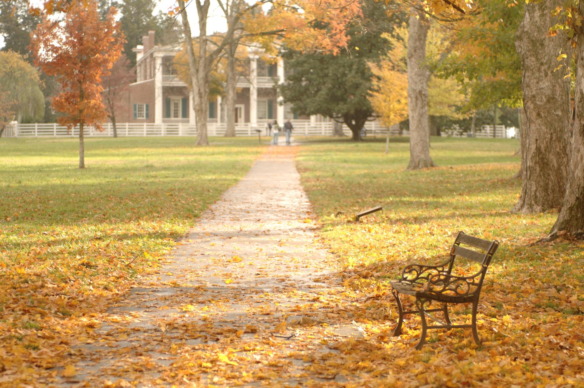 Andrew Jackson's Hermitage in the fall