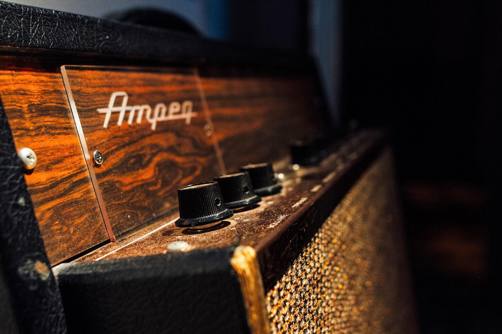 Closeup of an amplifier