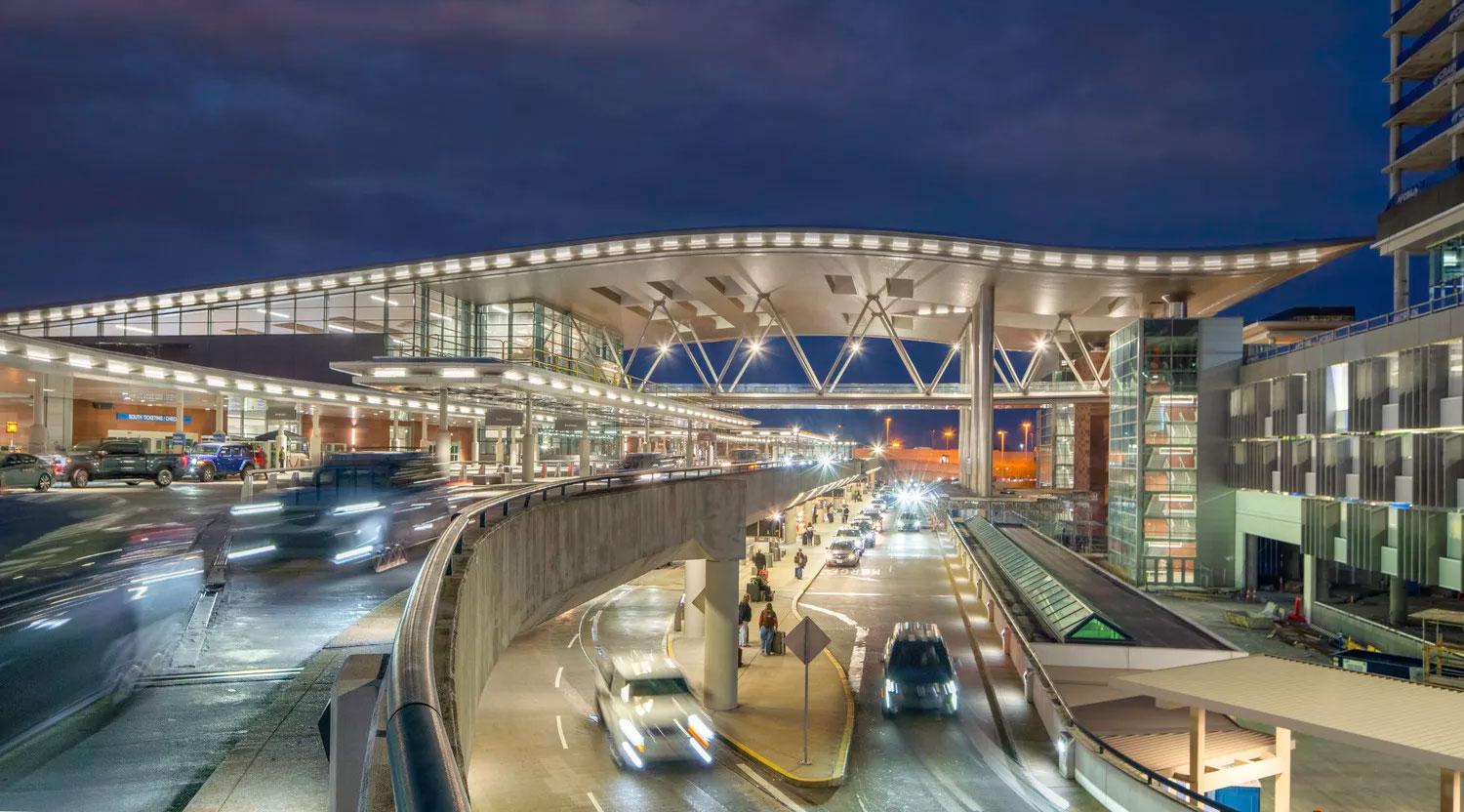 BNA Nashville International Airport at Night