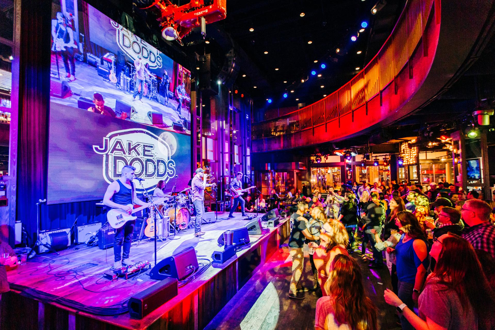 Band performing at Ole Red on Broadway