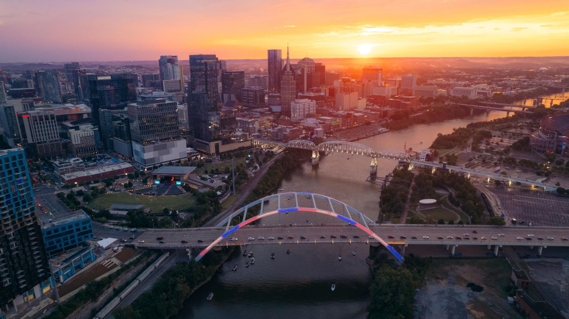 Nashville July 4 Skyline