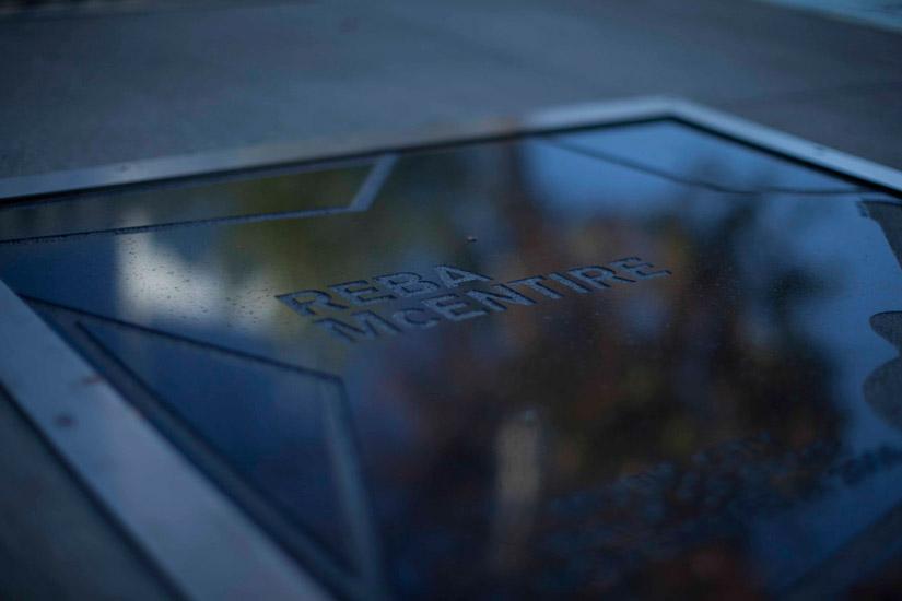 Reba McEntire star on the Music City Walk of Fame