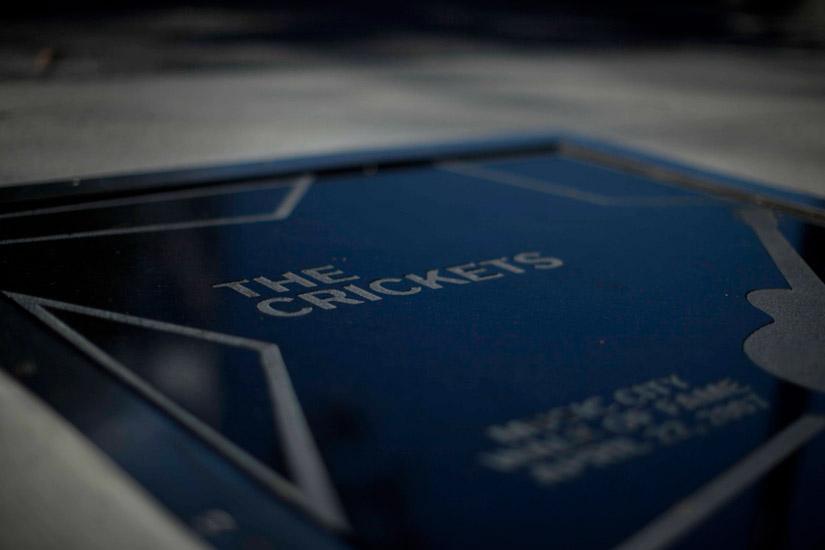 The Crickets star on the Music City Walk of Fame