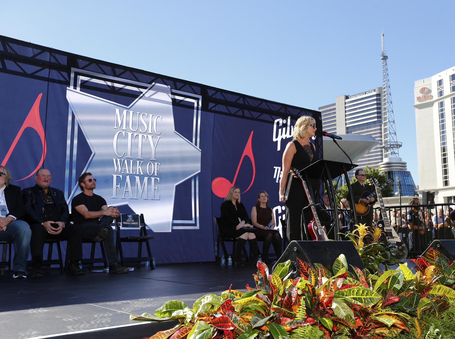 Miranda Lambert at Walk of Fame Ceremony