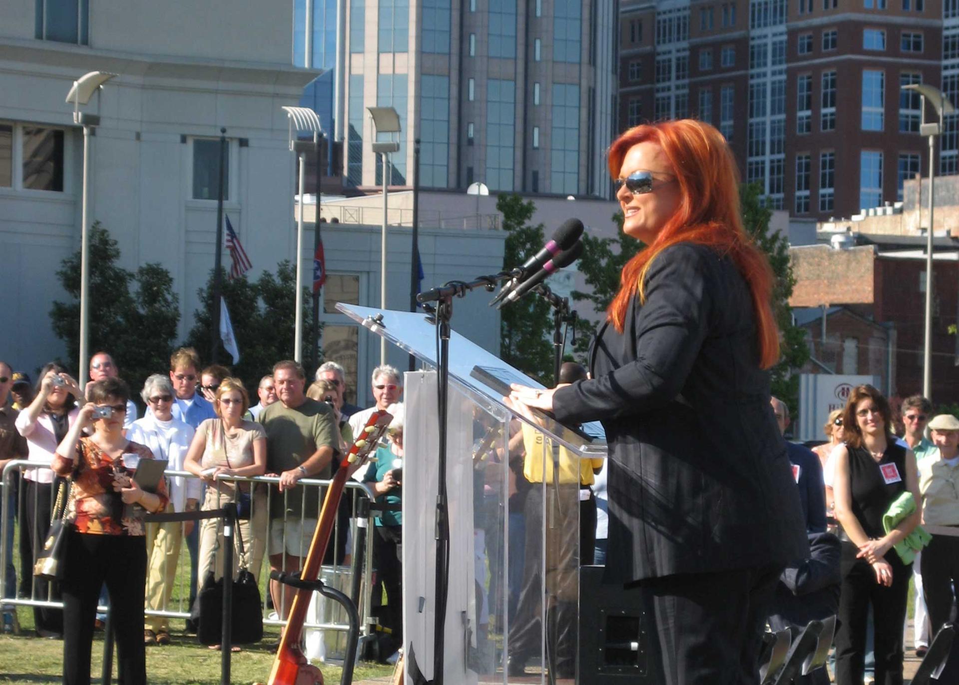 Wynonna Judd at the Walk of Fame ceremony