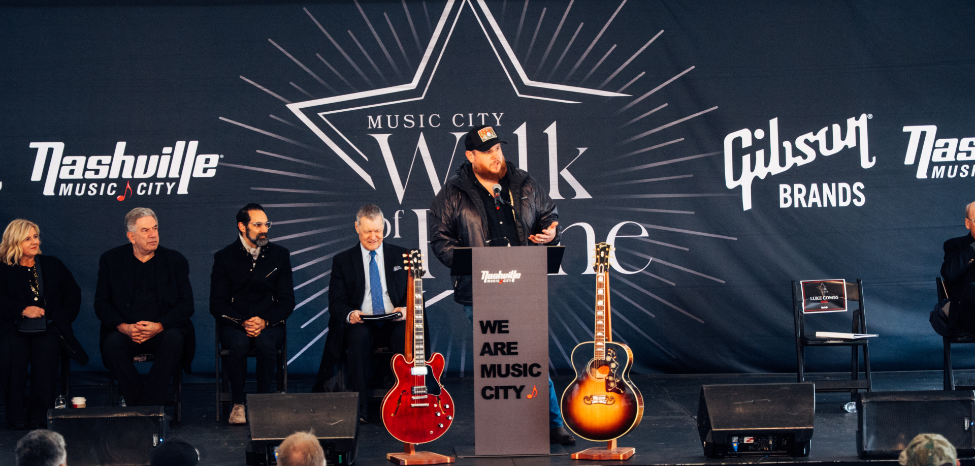 Luke Combs Music City Walk of Fame Induction