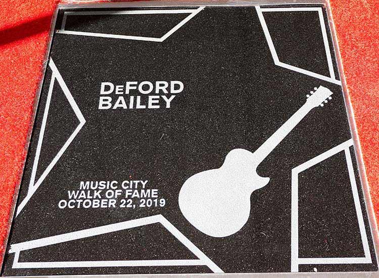 DeFord Bailey star on Music City Walk of Fame