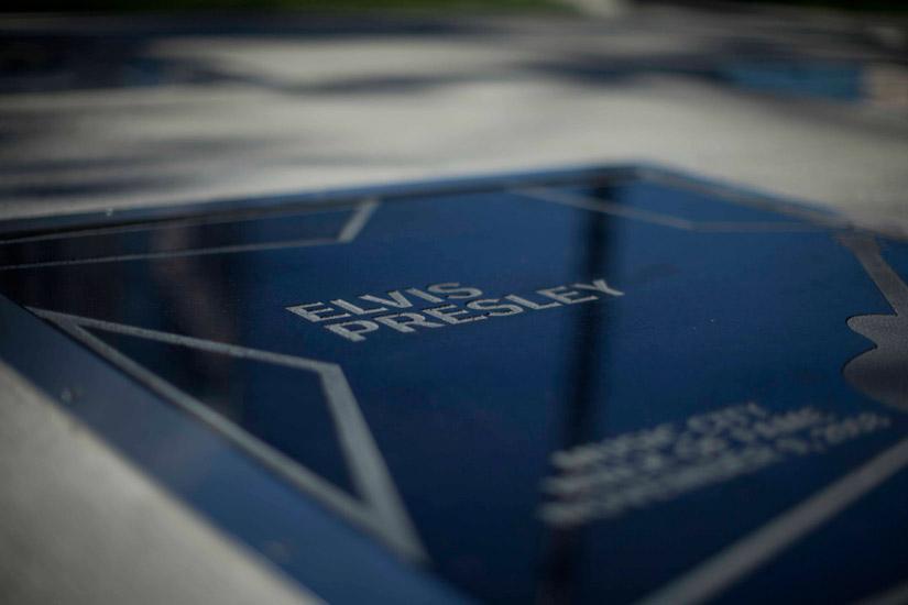 Elvis Presley's star on the Music City Walk of Fame