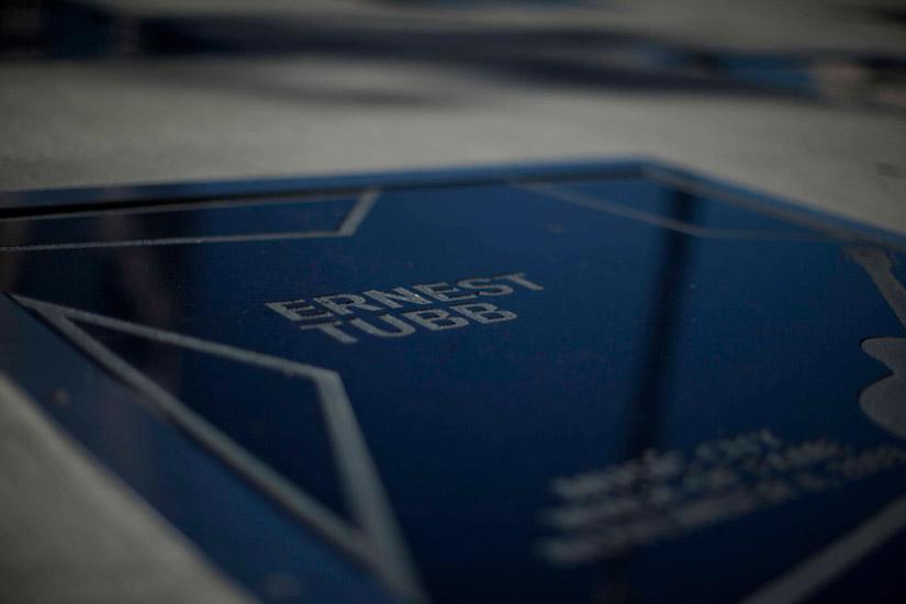 Ernest Tubb star on the Music City Walk of Fame