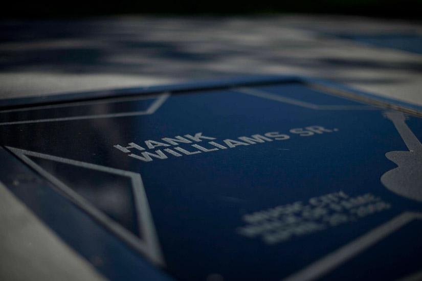 Hank Williams Sr. star on the Music City Walk of Fame