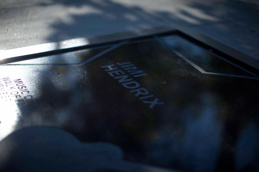 Jimi Hendrix Star on the Music City Walk of Fame