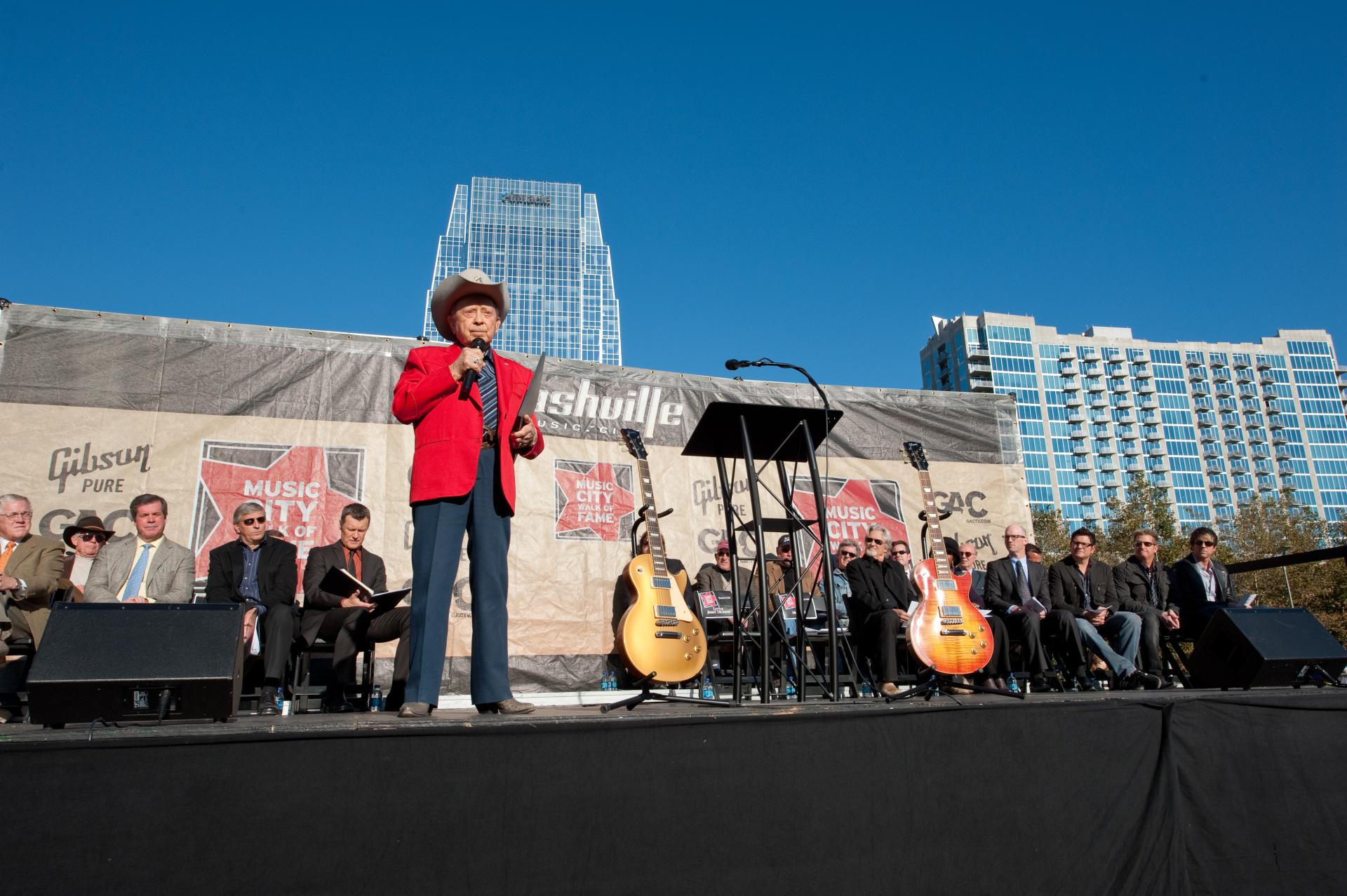 Little Jimmy Dickens at Music City Walk of Fame