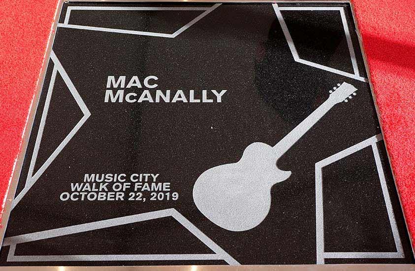 Mac McAnally star on the Music City Walk of Fame