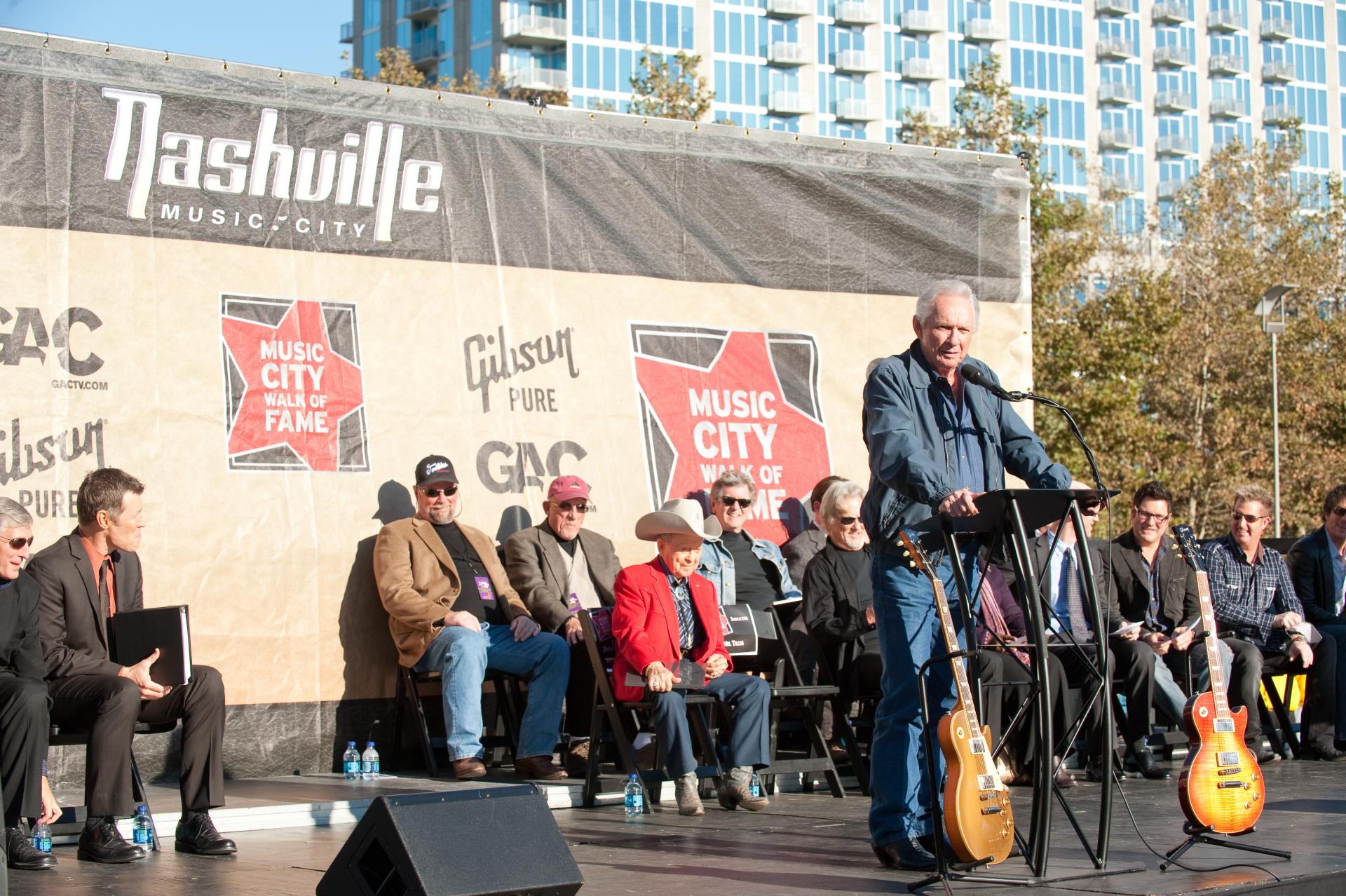 Mel Tillis onstage at Music City Walk of Fame