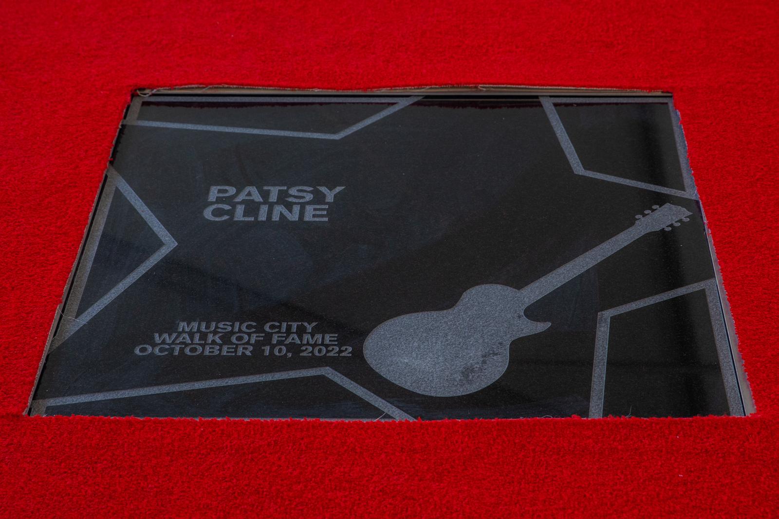 Patsy Cline's star on the Music City Walk of Fame