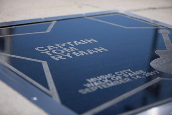 Tom Ryman star on the Music City Walk of Fame