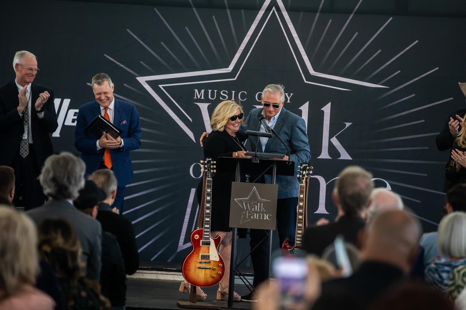 Butch Spyridon on stage at Music City Walk of Fame
