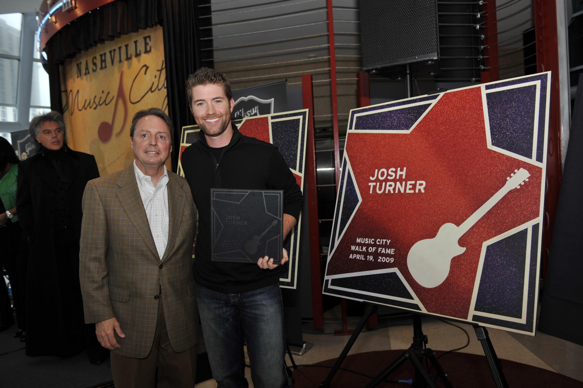 Josh Turner at the Music City Walk of Fame ceremony