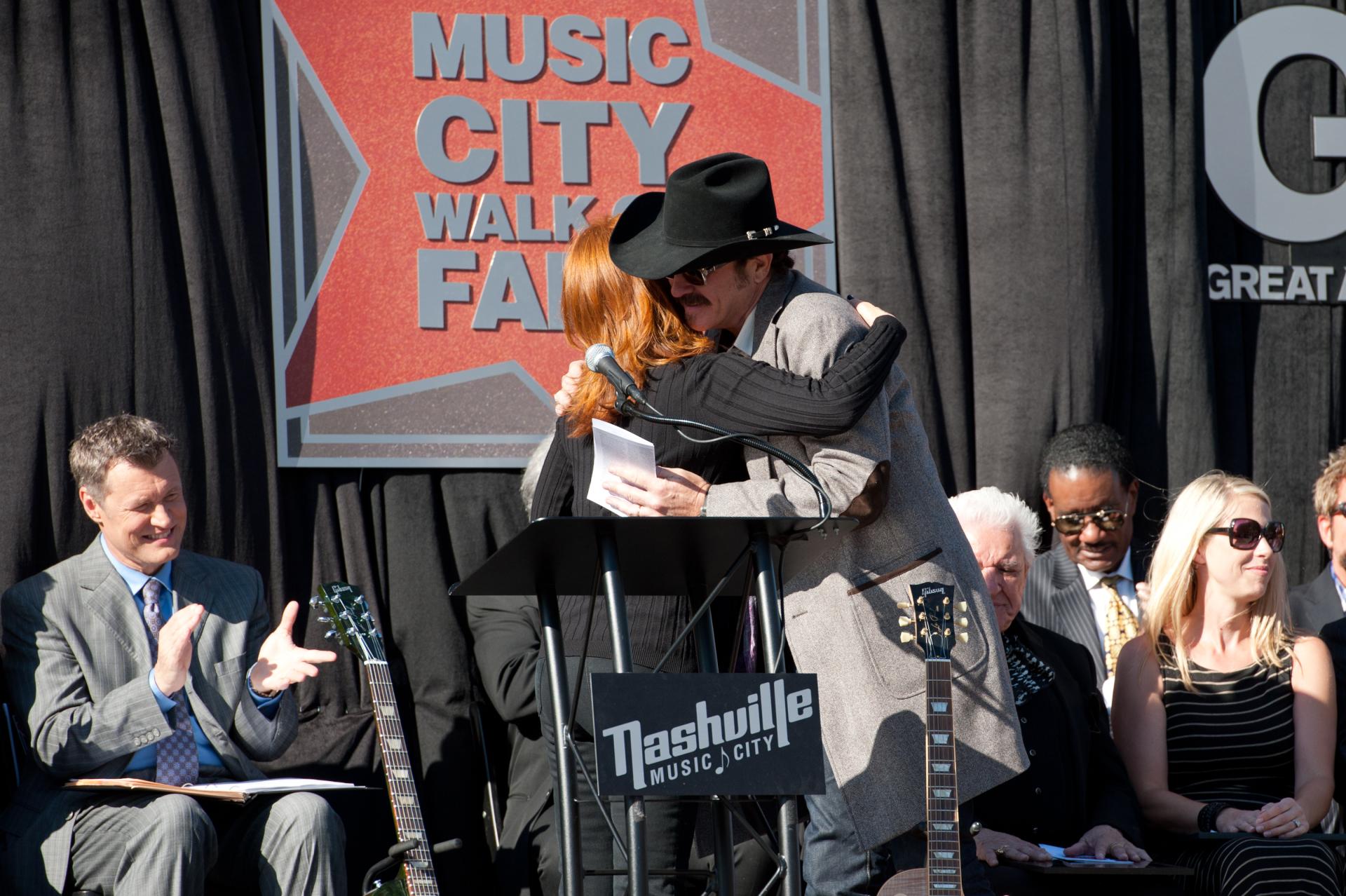Kix Brooks at the Walk of Fame Ceremony with Reba