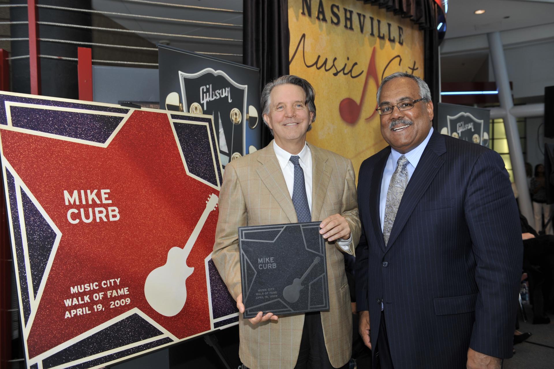 Mike Curb at the Music City Walk of Fame