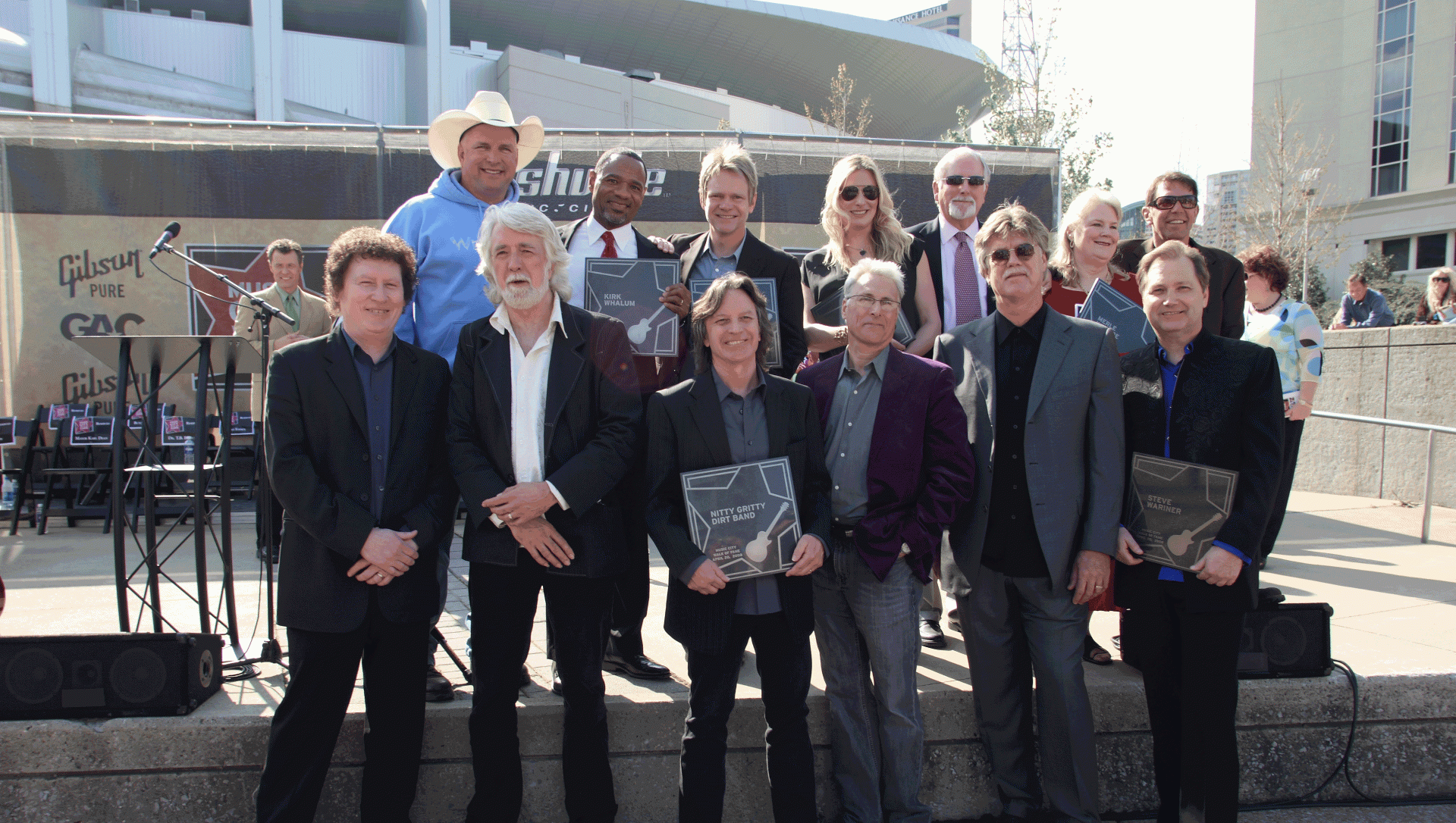 Nitty Gritty Dirt Band with Music City Walk of Fame Recipients 