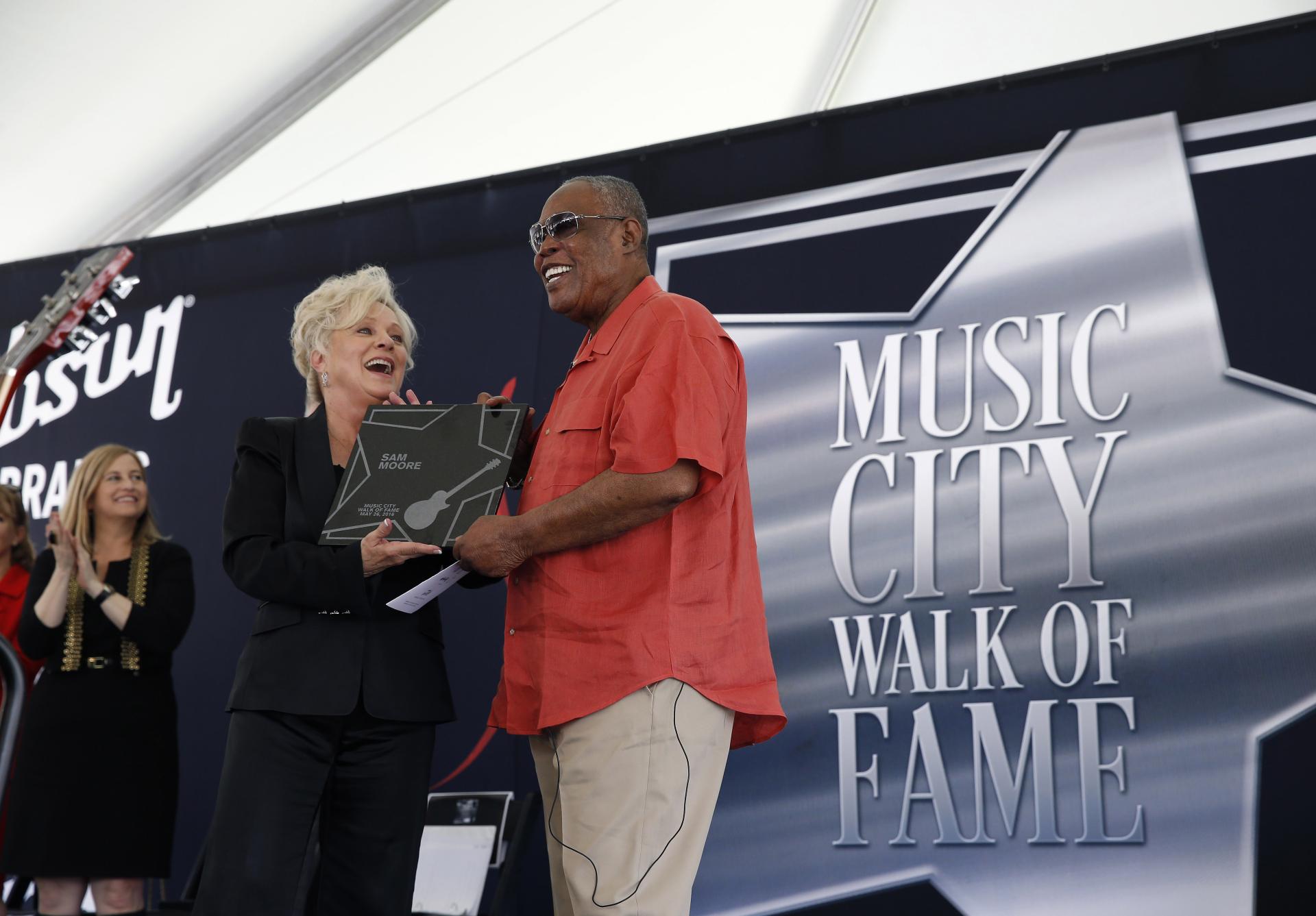 Sam Moore at the Music City Walk of Fame