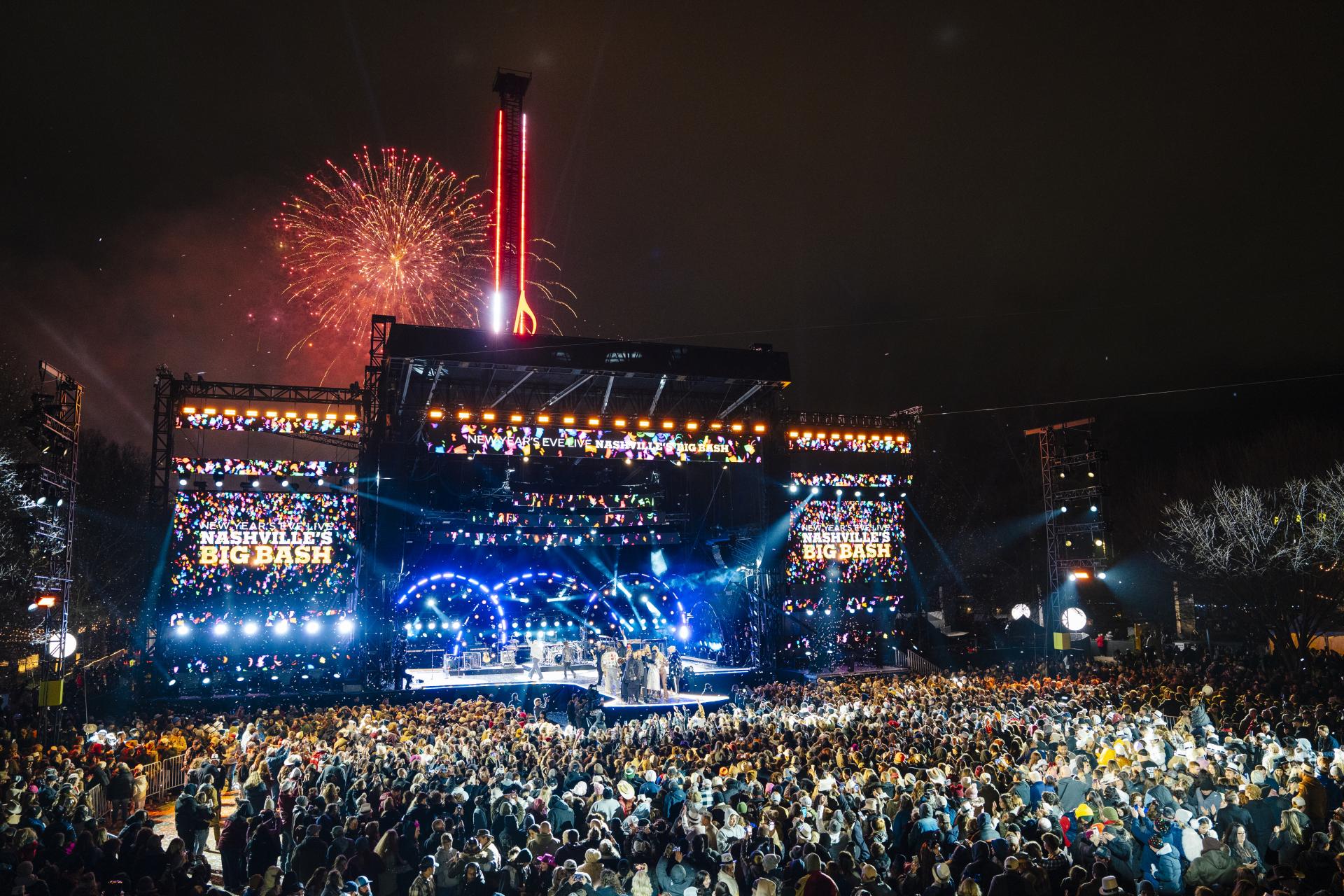 NYE Stage Fireworks