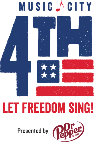 Let Freedom Sing! Music City July 4th Logo
