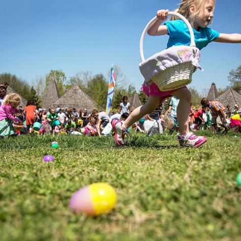 Easter Egg hunt at the Nashville Zoo